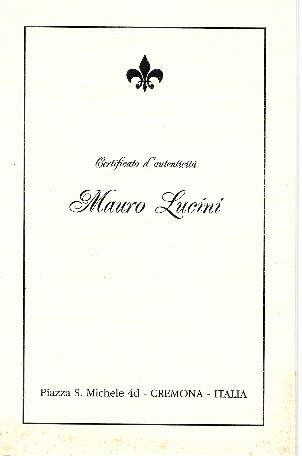 VENDUTO Violino di Cremona, Officina Mauro Lucini n.72 - VENDUTO - immagine 10